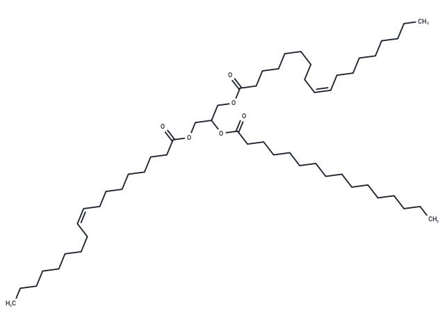 1,3-Dioleoyl-2-palmitoylglycerol Chemical Structure