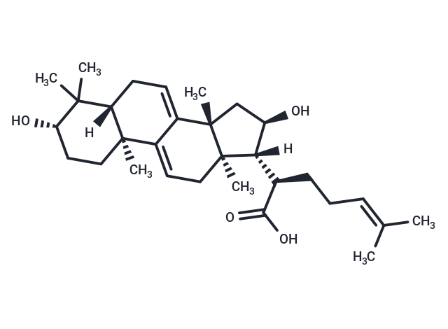 16α-Hydroxydehydrotrametenolic acid Chemical Structure