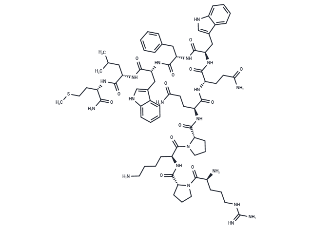 [D-Pro2,D-Trp7,9] Substance P Chemical Structure