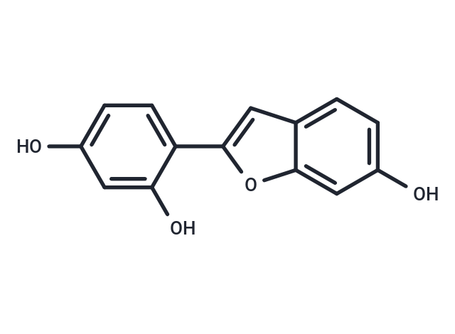 2-(2,4-Dihydroxyphenyl)-6-hydroxybenzofuran Chemical Structure