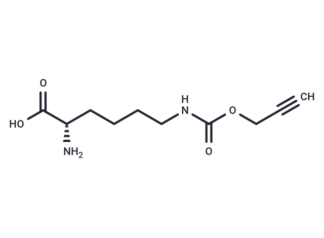 N-ε-propargyloxycarbonyl-L-lysine Chemical Structure