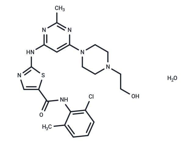 Dasatinib monohydrate Chemical Structure