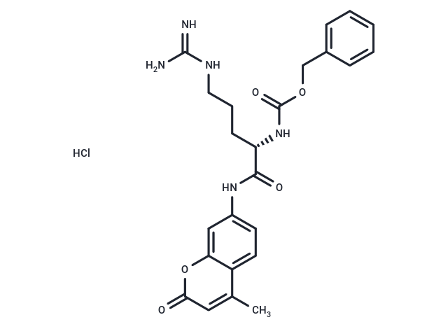 Z-(L-Arg)-AMC (hydrochloride) Chemical Structure