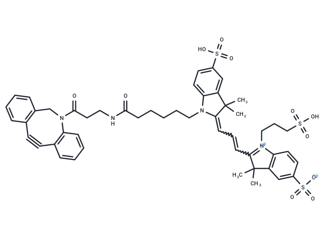 DBCO-Cy3 Chemical Structure