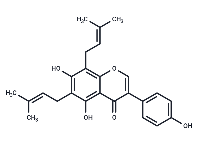 6,8-Diprenylgenistein Chemical Structure