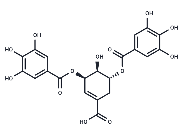3,5-Di-O-galloylshikimic acid Chemical Structure