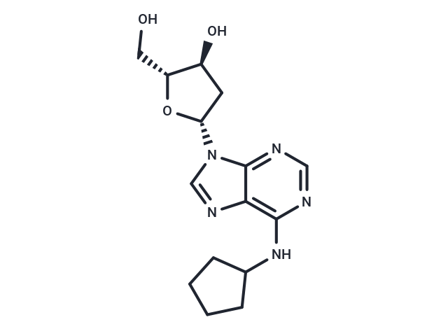 2’-Deoxy-N6-cyclopentyladenosine Chemical Structure