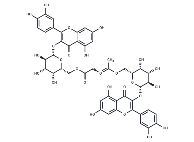 6''-Acetylhyperin Chemical Structure
