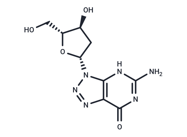 8-Aza-2’-deoxyguanosine Chemical Structure