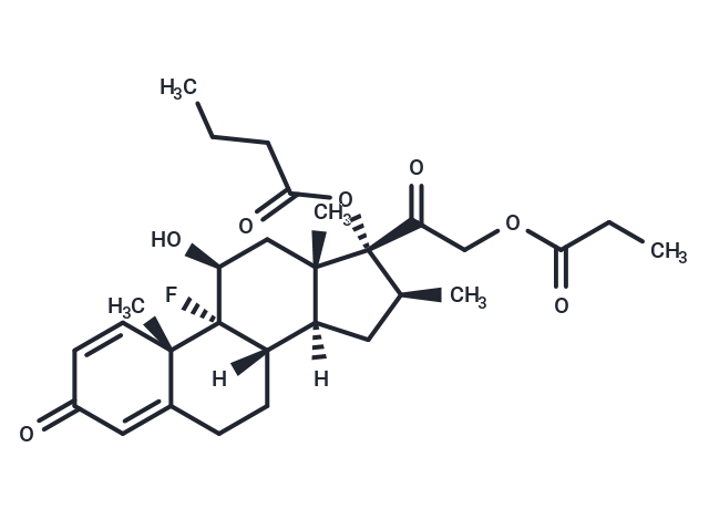 Betamethasone-17-butyrate-21-propionate Chemical Structure