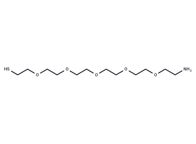HS-PEG5-CH2CH2NH2 Chemical Structure