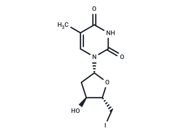 5’-Deoxy-5’-iodothymidine Chemical Structure