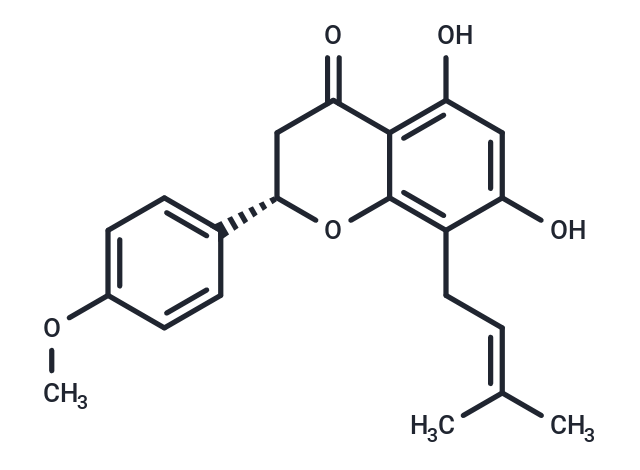 4'-O-Methyl-8-prenylnaringenin Chemical Structure