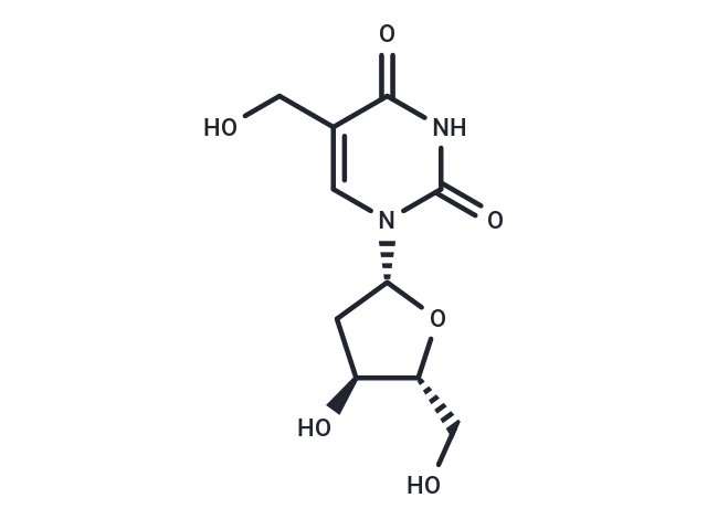 5-Hydroxymethyldeoxyuridine Chemical Structure