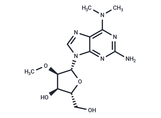 2-Amino-N6,N6-dimethyl-2’-O-methyladenosine Chemical Structure