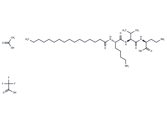Palmitoyl Dipeptide-5 Acetate Chemical Structure