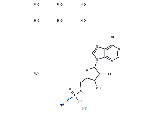 Inosine-5'-monophosphate Disodium Salt heptahydrate Chemical Structure