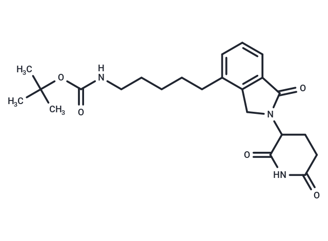 Lenalidomide-C5-amido-Boc Chemical Structure