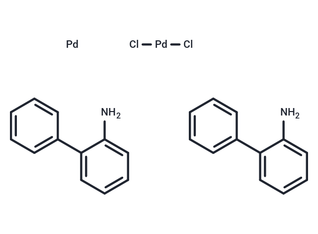 Chloro(2'-amino-1,1'-biphenyl-2-yl)palladium(II) dimer Chemical Structure