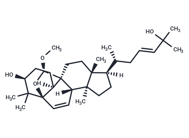 (19R)-5β,19-Epoxy-19-methoxycucurbita-6,23-diene-3β,25-diol Chemical Structure