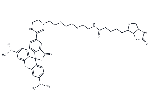TAMRA-PEG3-biotin Chemical Structure