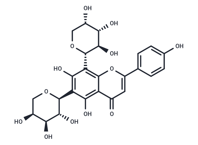 Apigenin 6,8-di-C-alpha-L-arabinopyranoside Chemical Structure