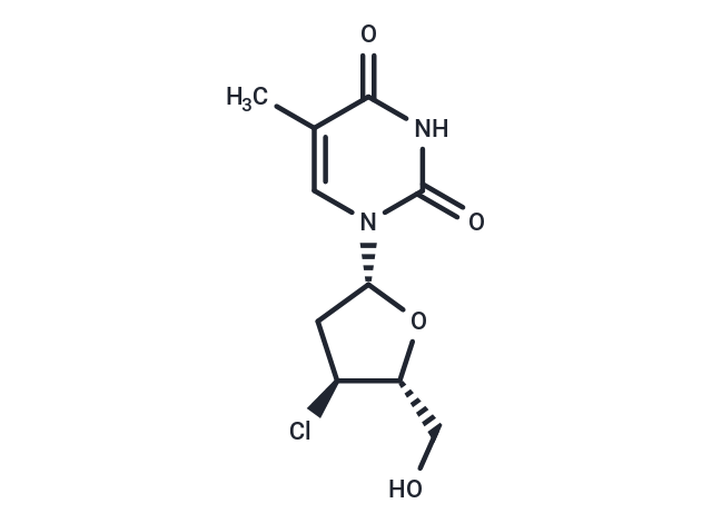 3’-Chloro-3’-deoxythymidine; Chemical Structure