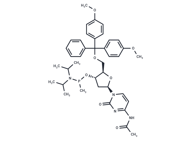 5’-DMTr-dC   (Ac)-methylphosphonamidite Chemical Structure