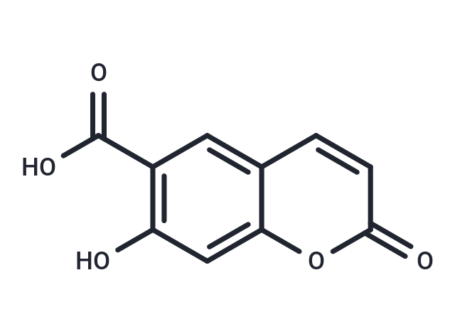 7-Hydroxycoumarin-6-carboxylic acid Chemical Structure