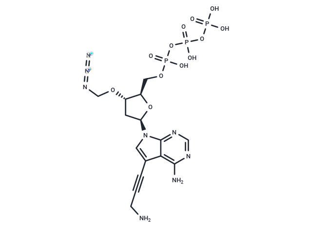 7-Deaza-7-propargylamino-3'-azidomethyl-dATP Chemical Structure