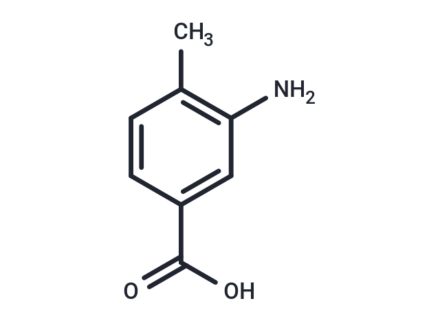 3-Amino-4-methylbenzoic acid Chemical Structure