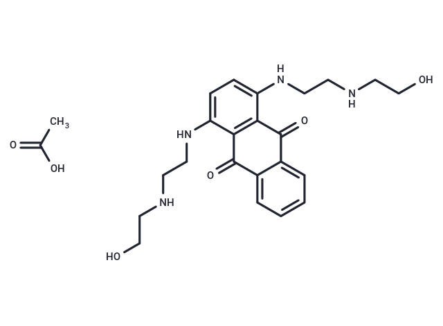 Ametantrone Acetate Chemical Structure