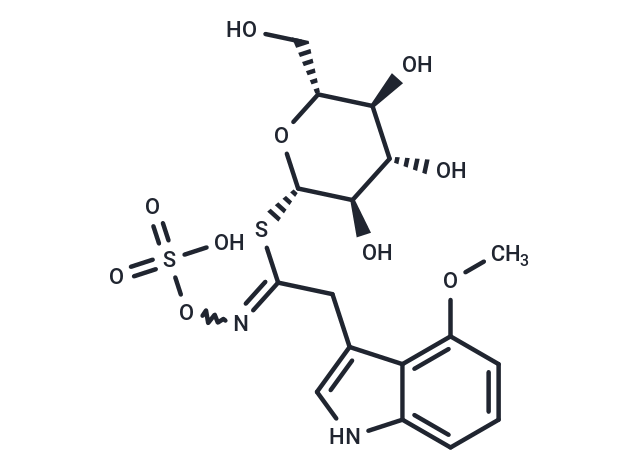 4-Methoxyglucobrassicin Chemical Structure