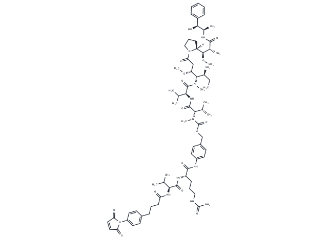 Mal-Phe-C4-VC-PAB-MMAE Chemical Structure