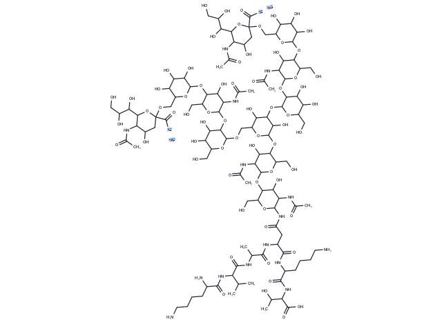 Sialylglycopeptide Chemical Structure