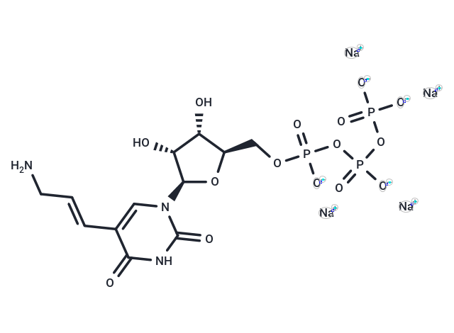 5-(3-Aminoallyl)uridine-5'-O-triphosphate sodium Chemical Structure