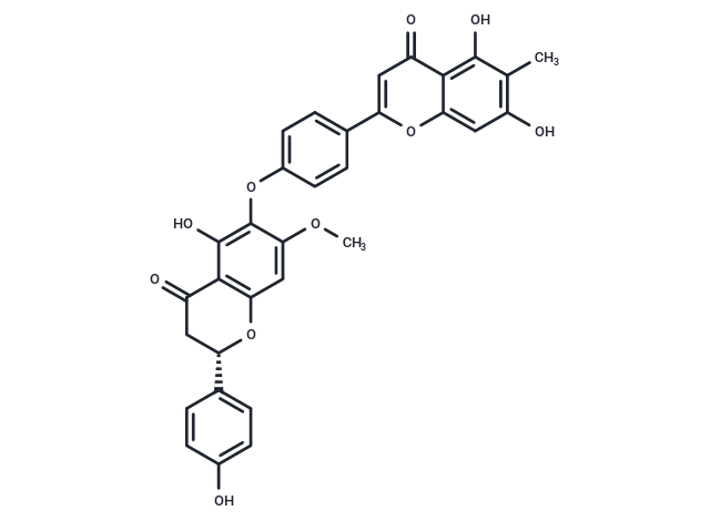 Taiwanhomoflavone B Chemical Structure