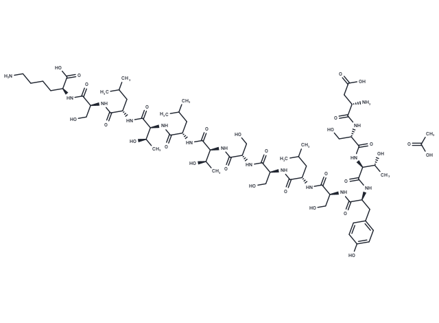 DSTYSLSSTLTLSK acetate Chemical Structure