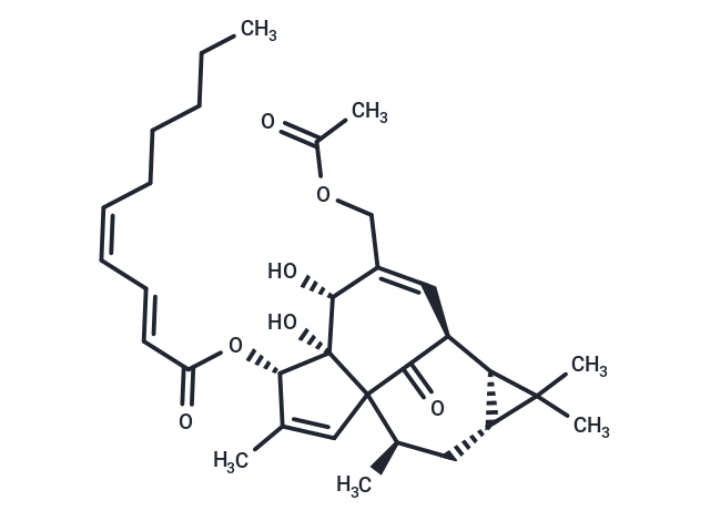 3-O-(2'E ,4'Z-decadienoyl)-20-O-acetylingenol Chemical Structure