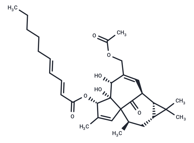 3-O-(2'E ,4'E-decadienoyl)-20-O-acetylingenol Chemical Structure