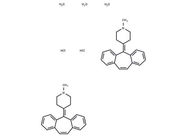 TargetMol Chemical Structure Cyproheptadine hydrochloride sesquihydrate