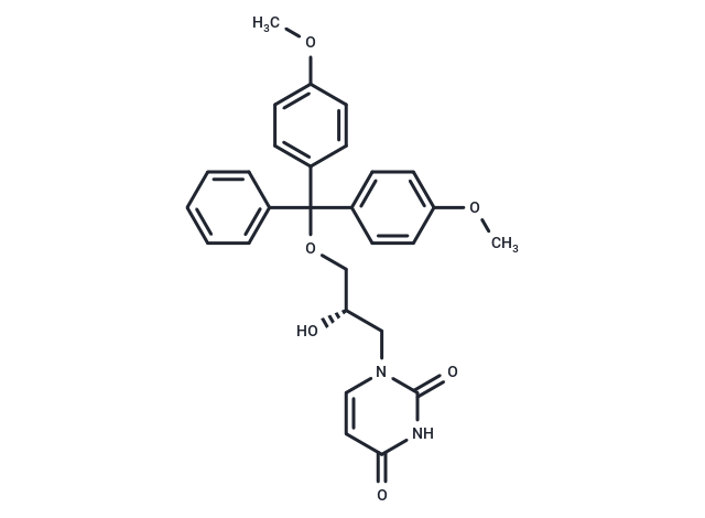 (S)-DMT-glycidol-uracil Chemical Structure