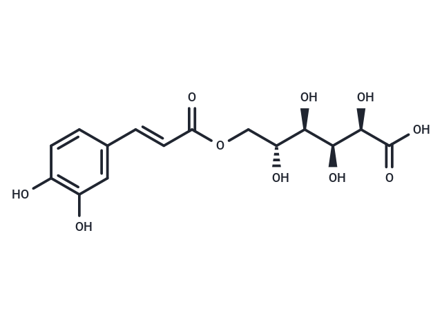 trans-Caffeoyl-6-O-D-gluconic acid Chemical Structure