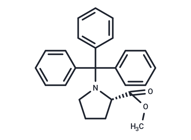 (2S)-1-Triphenylmethyl-2-pyrrolidinecarboxylic  acid methyl ester Chemical Structure