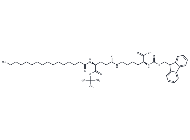 Fmoc-Lys(Pal-Glu-OtBu)-OH Chemical Structure