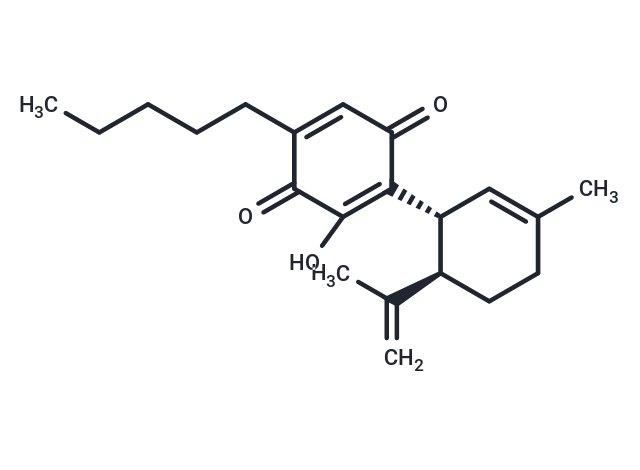 Cannabidiol hydroxyquinone Chemical Structure