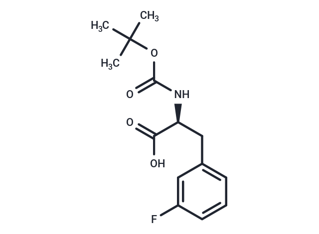 Boc-Phe(3-F)-OH Chemical Structure