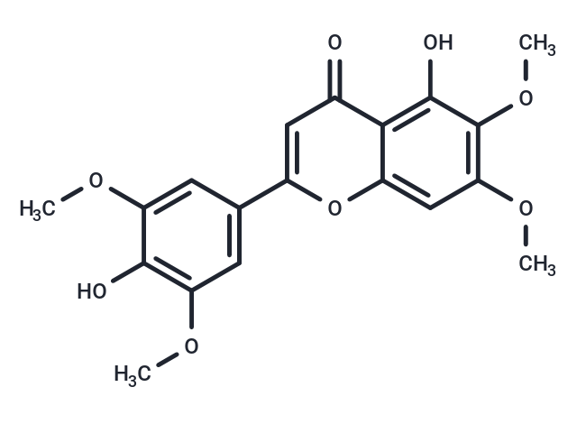 4',5-Dihydroxy-3',5',6,7-tetramethoxyflavone Chemical Structure