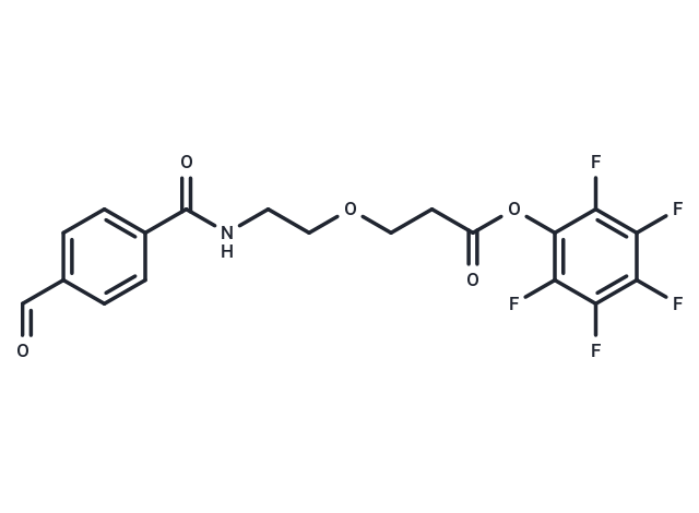 Ald-Ph-amido-PEG1-C2-Pfp ester Chemical Structure