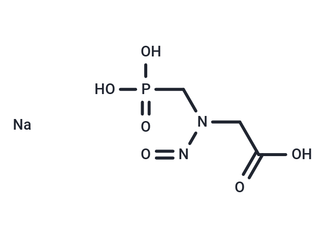 N-Nitrosoglyphosate sodium Chemical Structure